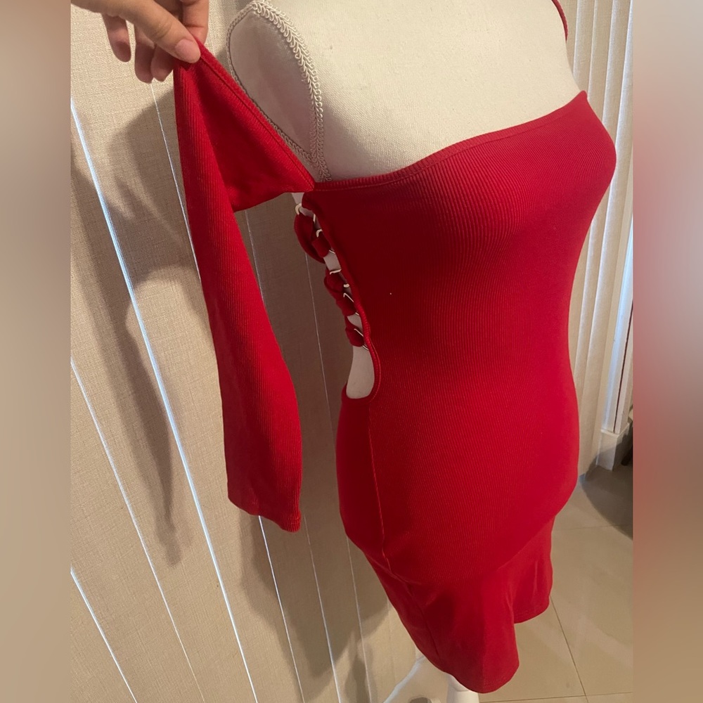 Glamaker Red Dress Size M - Picture 4 of 5